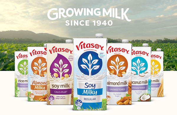 홍콩 우유 시장에서 22% 점유율을 기록하며 1위를 차지하고 있는 Vitasoy의 제품들. 사진=Vitasoy 홈페이지