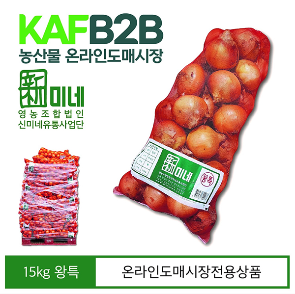 농산물 온라인도매시장 3호 전용상품으로 출시된 문경 저장양파. 사진=한국농수산식품유통공사 제공